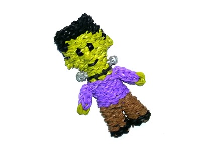 3-D Frankenstein (Frankenboy) Tutorial by feelinspiffy (Rainbow Loom)