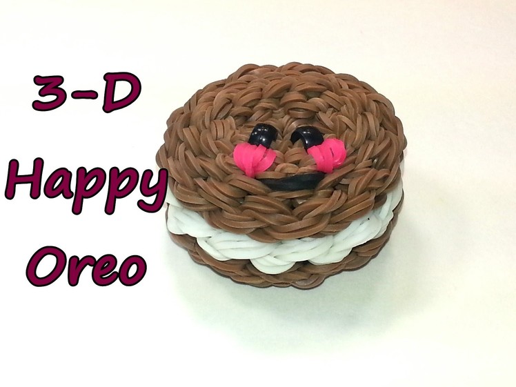 3-D Happy Oreo Tutorial by feelinspiffy (Rainbow Loom)