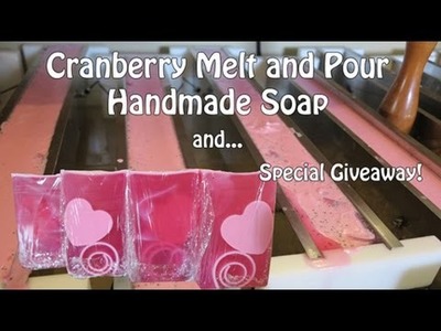 Cranberry Melt and Pour Handmade Soap