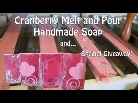 Cranberry Melt and Pour Handmade Soap