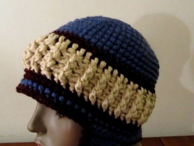 Crochet Snowy Day Hat with ear flaps- Pattern from Crochet Today Jan.Feb 2010 issue