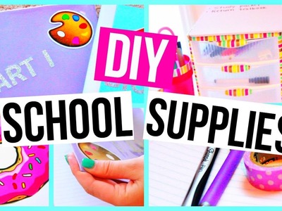 DIY EASY Back To School Supplies! Binders, Agendas, and More!
