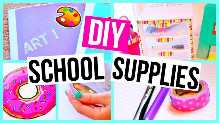 DIY EASY Back To School Supplies! Binders, Agendas, and More!