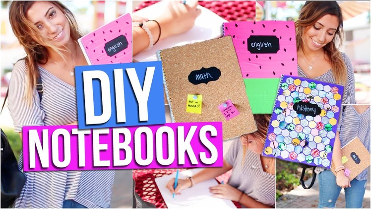 DIY Notebooks for Back to School! | Tara Michelle