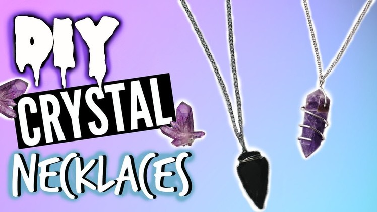 DIY Tumblr Crystal Necklace