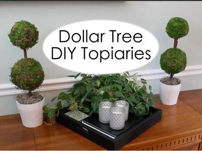 Dollar Tree Decor | Pottery Barn Inspired Topiary