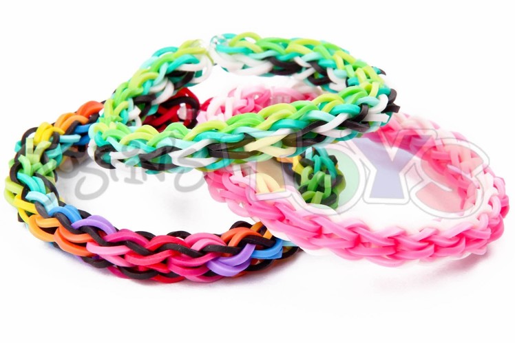 How to Make a Back 2 Front Rainbow Loom Bracelet - EASY