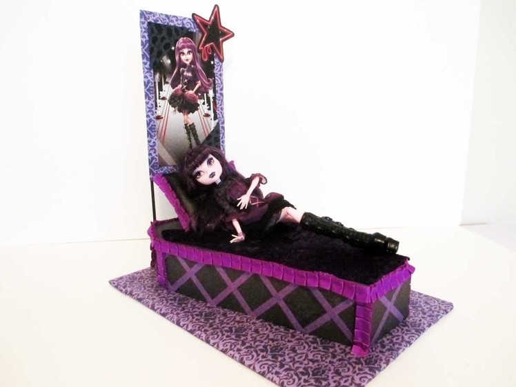 How to make a Elissabat doll bed Tutorial. Monster High