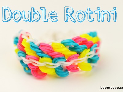 How to Make a Rainbow Loom Double Rotini Bracelet (One Loom)