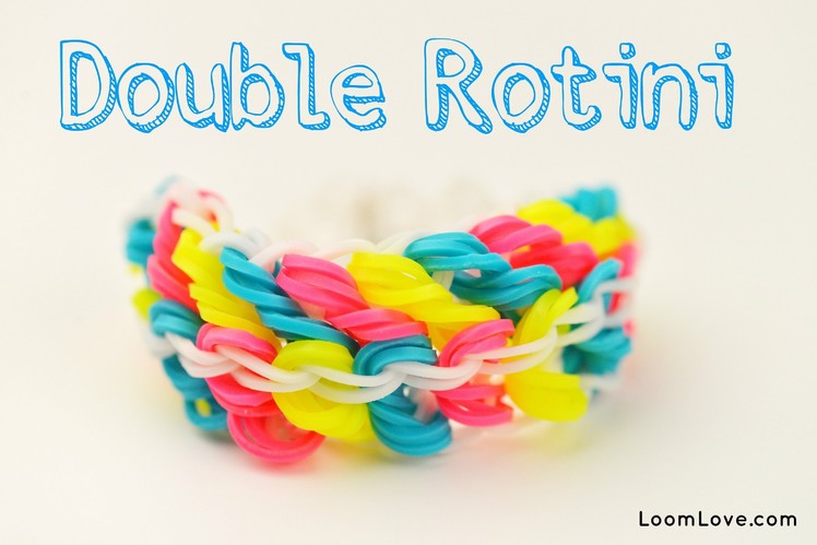 How to Make a Rainbow Loom Double Rotini Bracelet (One Loom)