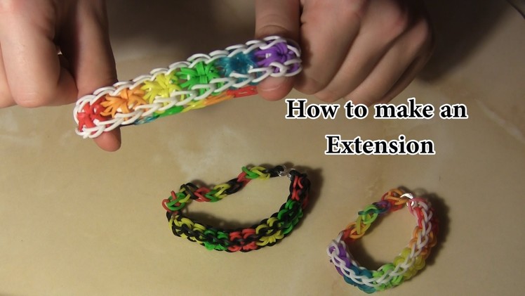 How to make - Rainbow Loom Bracelet Extension
