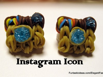 Instagram Icon Charm - How to Rainbow Loom Design