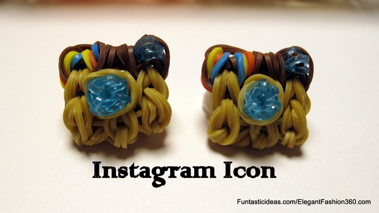 Instagram Icon Charm - How to Rainbow Loom Design