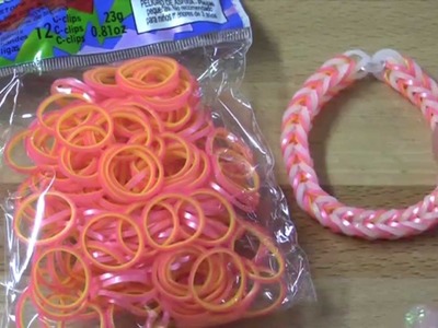 New Pink and Yellow Pearl RainbowLoom.Com Bands Review. Overview | TutorialsByA