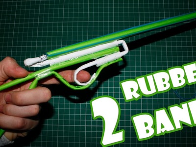 Paper Gun that Shoots 2 Rubber Bands - (Paper Shotgun)