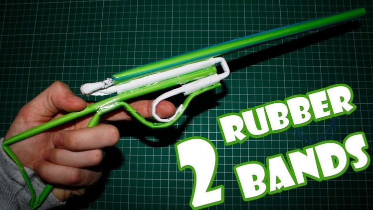 Paper Gun that Shoots 2 Rubber Bands - (Paper Shotgun)