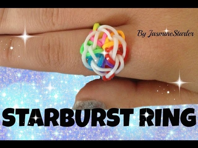 STARBURST Ring (Original Method) Rainbow Loom Tutorial