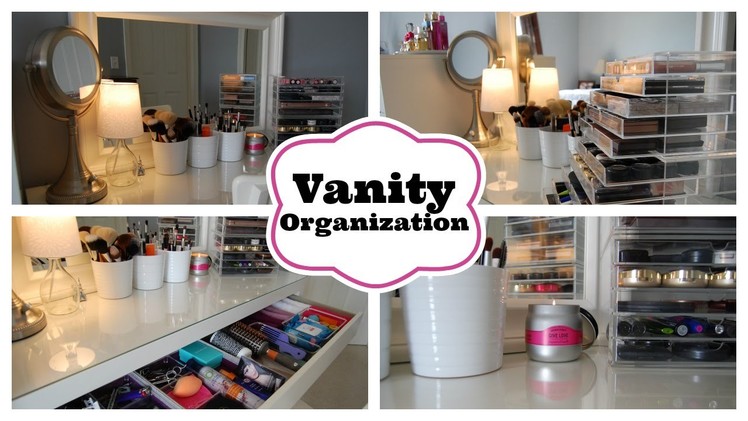 Vanity Organization featuring my Ikea Malm Dressing Table