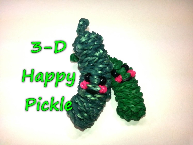 3-D Happy Pickle Tutorial by feelinspiffy (Rainbow Loom)