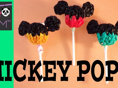 Disney's Mickey Mouse Rainbow Loom Band Lollipop Charm - LOOMLESS