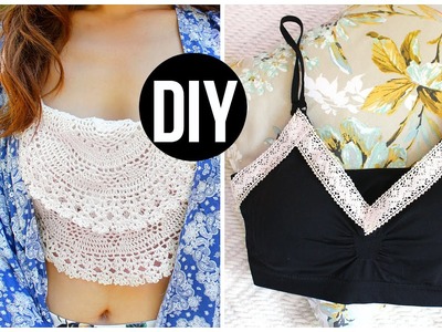 DIY Bralette Crop Tops | Easy DIY Tumblr Clothes