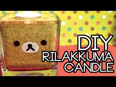 DIY Rilakkuma Candle