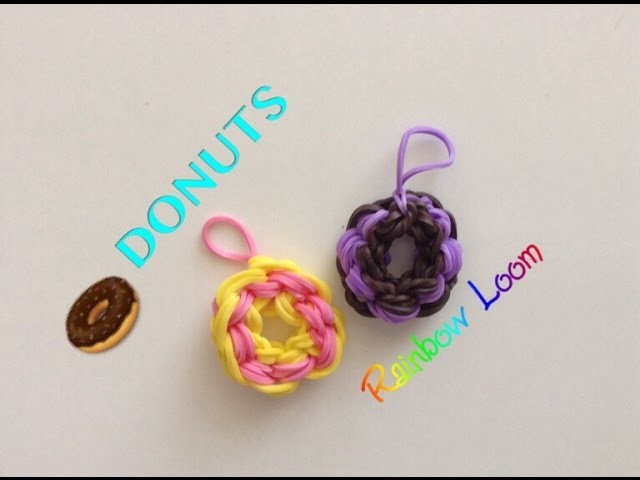 EASY Rainbow Loom Donut Charms