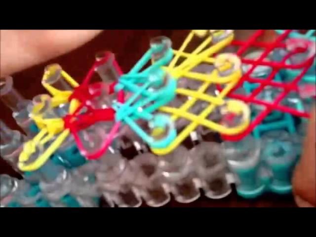 How to make a double x rainbow loom bracelet (DIY)