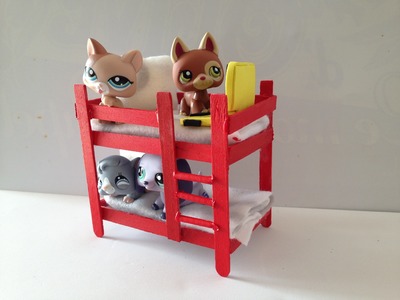 How to make a LPS bunk bed: LPS accessories