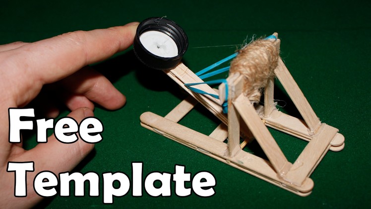 How to make a mini catapult - (Medieval Toy)