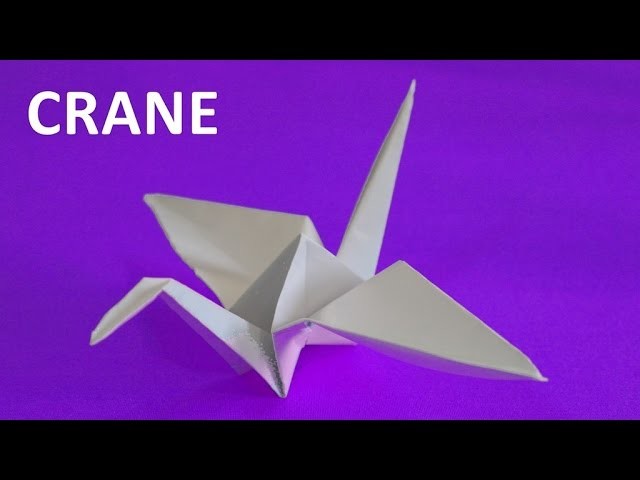 How to make a paper crane. Origami tutorials. Educational videos for children