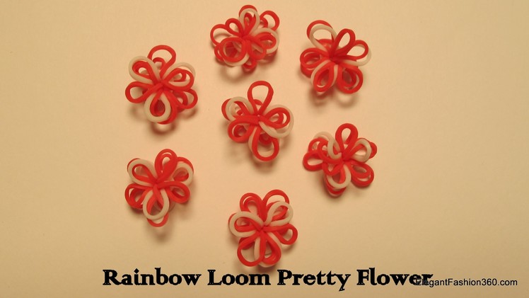 How to make Pretty Flowers on Rainbow Loom