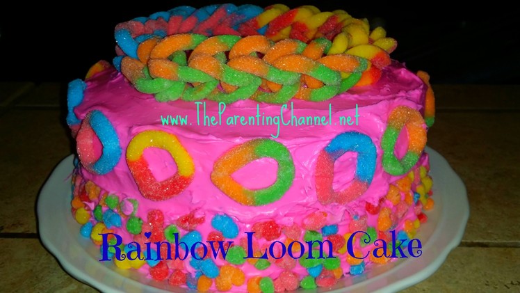 How to Make RAINBOW LOOM CAKE *Holiday Ideas*