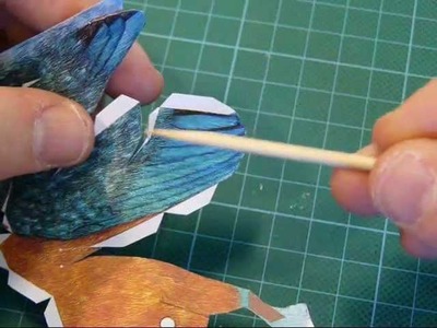 How to make the paper Kingfisher part 1: the body