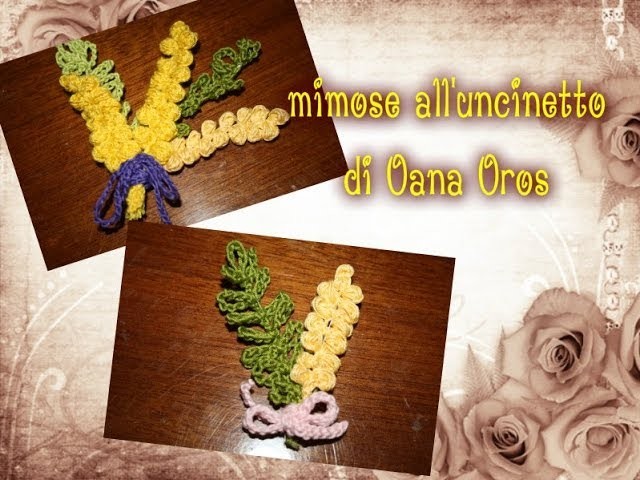 Mimose all'uncinetto
