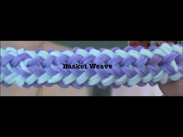 Rainbow Loom: Basket Weave ONE LOOM!