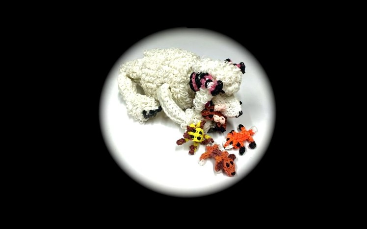 Rainbow Loom Dog Toy for Diva.Diamond Poodle (1 Loom)