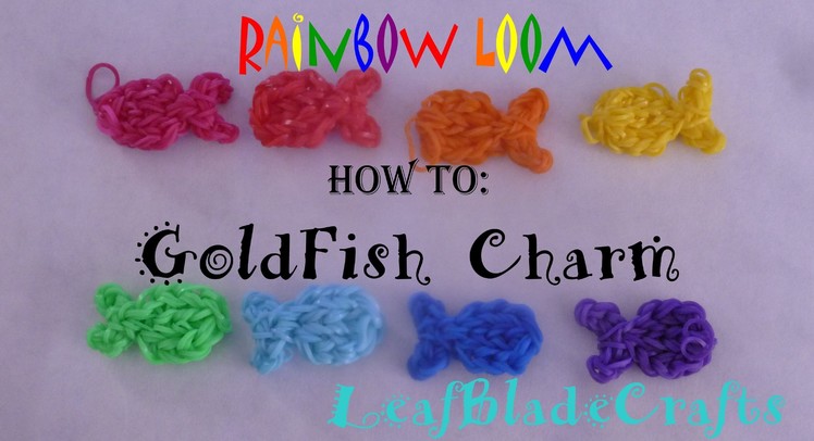 Rainbow Loom Fish Charm-How to_ONE LOOM