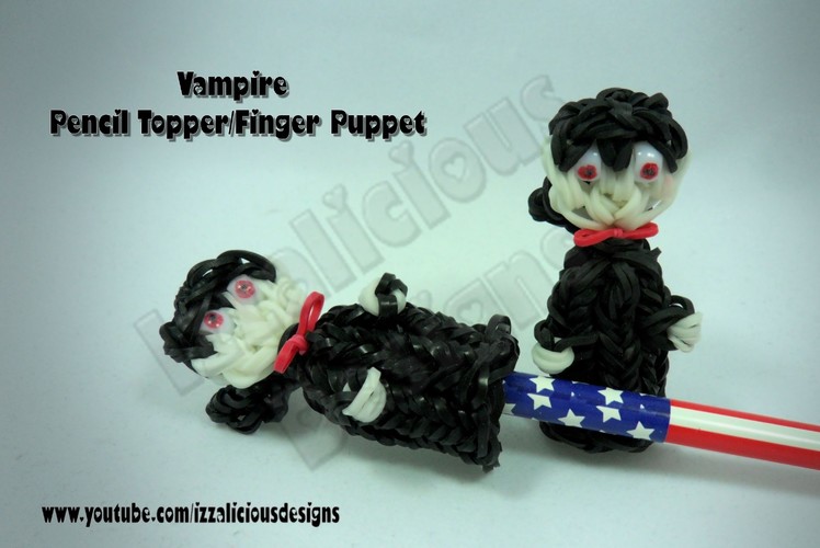 Rainbow Loom (Halloween) Vampire Pencil Topper.Finger Puppet  Charm.Action Figure - Gomitas