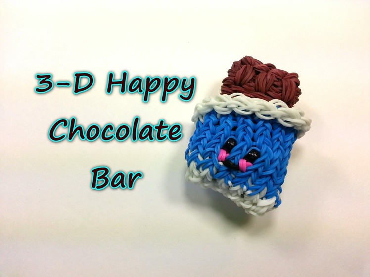 3-D Happy Chocolate Bar Tutorial by feelinspiffy (Rainbow Loom)