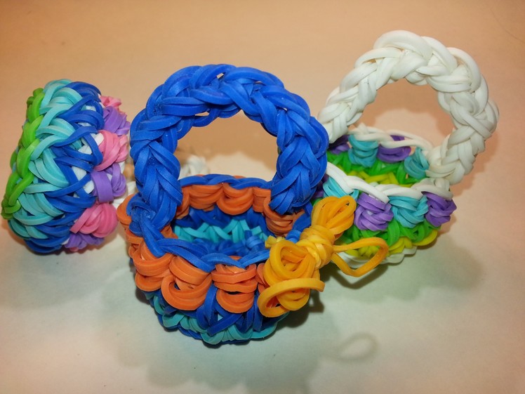 Decorative Basket Tutorial by feelinspiffy (Rainbow Loom)