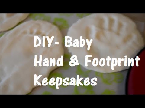 DIY Baby Print Keepsakes - 3 Ingredients & So Easy!!!