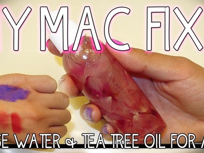 DIY CHEAP MAC FIX PLUS DUPE ROSE WATER ACNE SETTING SPRAY & MIXING MEDIUM !