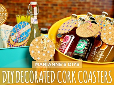 DIY Decorated Cork Coasters - HGTV Handmade