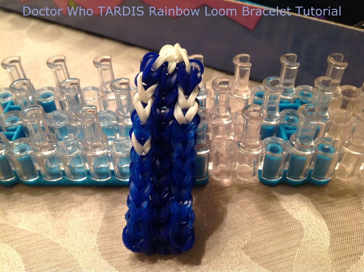 Doctor Who TARDIS  Rainbow Loom Bracelet Tutorial