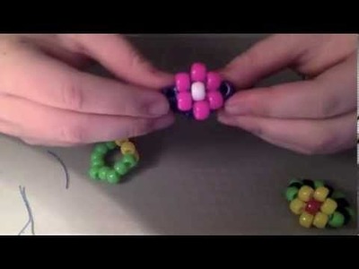 How to make a Kandi flower ring tutorial