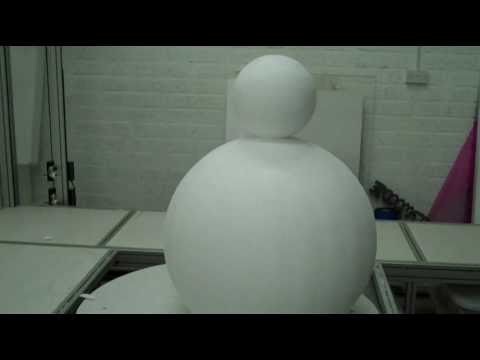 Making a 3D snowman in polystyrene