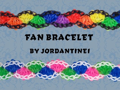 New Fan Bracelet - Rainbow Loom or Monster Tail or Finger Loom