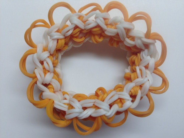 *NEW!* How to Make a Rainbow Loom Floral Crown Bracelet! (Requres 2 Looms)