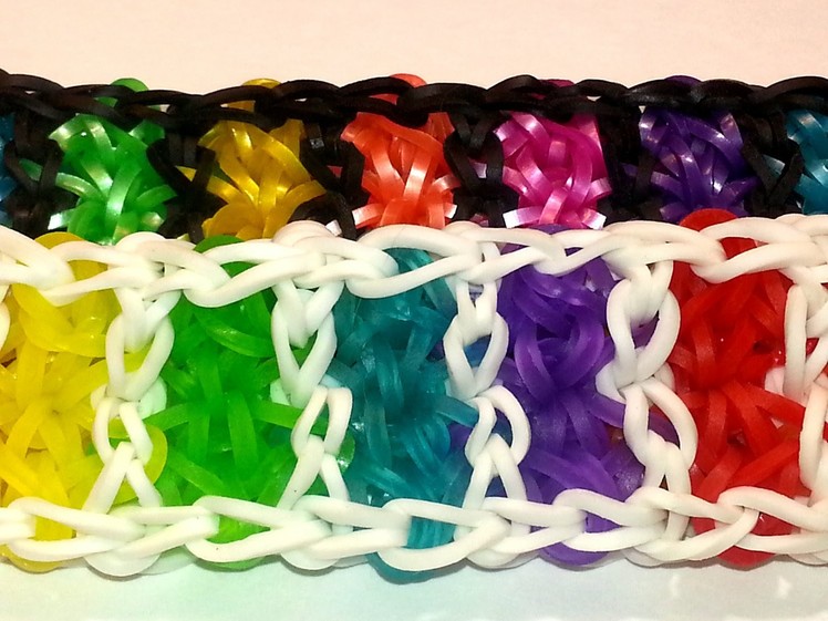 ONE LOOM Boardwalk Bracelet Tutorial by feelinspiffy (Rainbow Loom)